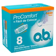 Absorvente Interno O.b Procomfort Super - 8un