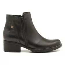 Bota De Cuero Vacuno Negro Mujer Gravagna