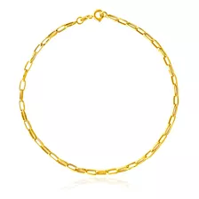 Pulseira Elos Ovais 2,5mm Ouro 18k 750