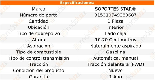 1) Cubre Polvo Lado Caja Int Astra 1.8l 4 Cil Aut, Std 00/03 Foto 2