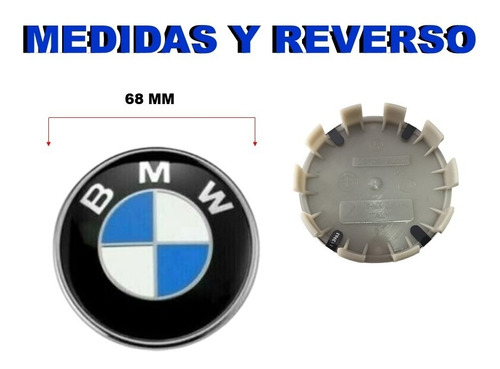 Par De  Centros De Rin Bmw Serie X6 E71 2009-2013 68 Mm Foto 3