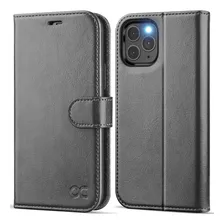 Funda Ocase Para iPhone 14 Pro Shockpr Wallet Gray