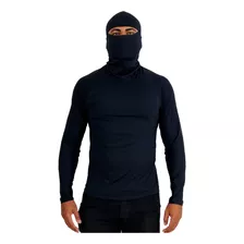 Camisa Térmica Proteção Uv Frio Calor Moto Bike Touca Ninja