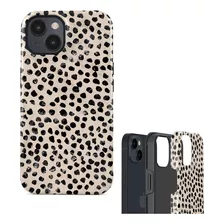 Funda Doble Capa Para iPhone Carcasa Diseño Animal Print