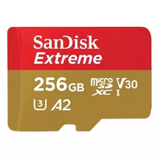 Cartão Memória Micro Sd Sandisk 256gb Microsd Extreme 190mbs