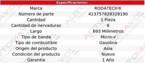 1-banda Accesorios Micro-v Porsche Boxster 6 Cil 3.4l 13-16 Foto 2