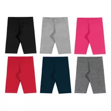 Kit 3 Bermudas Ciclista Cotton Infantil Meninas 1 Ao 8 Elian