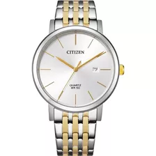 Citizen Quartz Silver Dial Bi5074-56a Color De La Correa Plata Y Oro Color Del Bisel Plata Y Oro Color Del Fondo Plateado