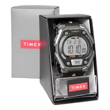 Relógio Timex Ironman Indiglo Monitor Cardiaco Tw5m49400 Correia Preto Bisel Preto Fundo Positivo