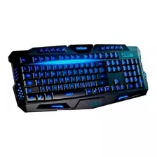 Teclado Com Iluminação 3 Cores Multimidia Usb Bk-g35 Exbom 