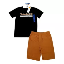 Set Timberland Niños Short Y Playera 