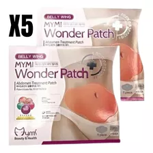 5 Parches De Abdomen Mymi Wonder Patch Reductora 