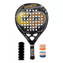 Paleta Cyberpadel - Gold Pro + 2 Cubre Grip + Protector