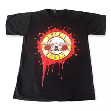 Camiseta Guns N Roses Logo Rock Metal