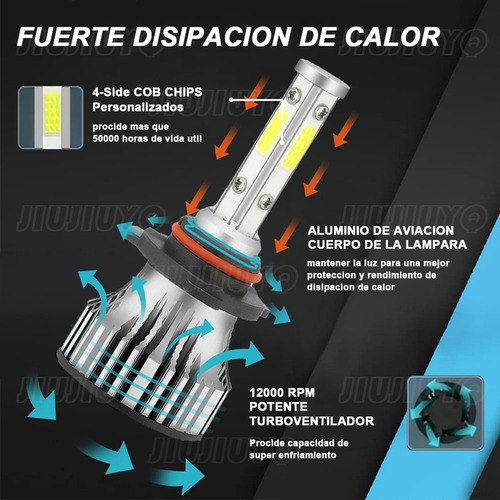 Kit Foco Led 4 Caras Alta/baja Para Dodge Ram 4000 2005 Foto 8