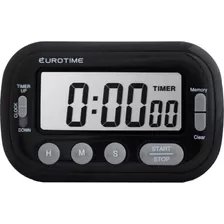 Reloj Timer Profesional Eurotime Negro 89/2400 C/ Iman