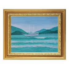 Quadro Praia De Maranduba, Ubatuba, Wagner, Original 30x40cm