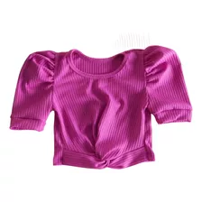 Cropped Infantil Nó Blusa Mini Diva Novidade Verão