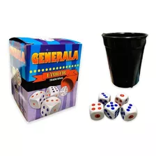 Generala Económica En Caja Juego Con Cubilete De Plástico