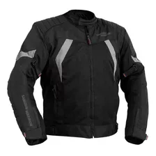 Campera Moto Samurai Warrior Ibiza Negro Gris 4 Estaciones