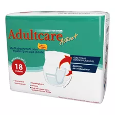 Refil Absorvente Adultcare Active+ - Com 18 Unidades