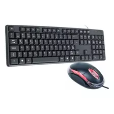 Kit Teclado E Mouse C/ Fio Usb Para Pc Notebook