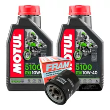 Kit Filtro Óleo Kawasaki Z400 +2 Óleo Motul 5100 10w40