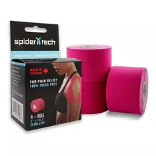 Tape Cinta Kinesiologica Neuromuscular Spidertech 50mm X 5m Color Rosa