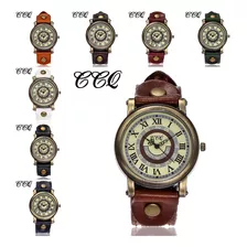 Reloj Analógico D Ccq, Casual, De Piel De Cuarzo, Correa New