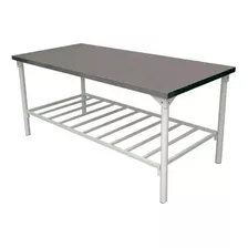 Mesa 1,80x70cm Inox P/ Cozinha Profissional Com Pés Pintados