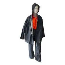 Traje De Lluvia Pvc Impermeable (campera+pantalón) Azul 