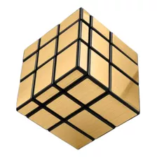 Cubo Mágico 3x3x3 Profissional Mirror Block Prata Ouro 129