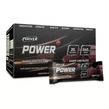 Power Bar Caja 12 Unid Pulver Barra Proteíca Sin Tacc Sabor Chocolate