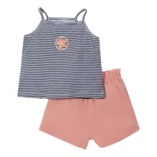 Conjunto Infantil Sem Mangas Menina