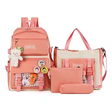 Mochila Sqy Conjunto Escolar Y Moderno Bolsas De Viaje 5 Pcs