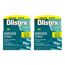 Blistex Medicated Lip Balm 6 Un (2 Packs) Bálsamo Labial