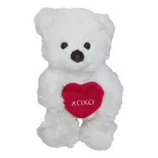 Peluche Oso Blanco Corazon Xoxo 26cm Hallmark