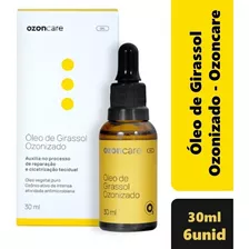 6un Oleo Girassol Para Corpo Ozonizado Produto Natural 30ml