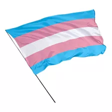 Bandeira Transgenero Orgulho Lgbtqia+ 1,50m X 1m Dupla Face