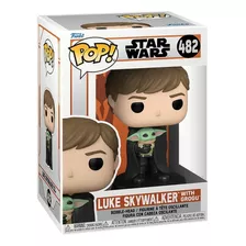 Figura De Acción Luke Skywalker With Grogu De Funko Pop!