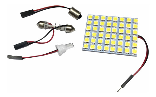 Set 2 Plafn 48 Led Smd Luz Interior Domo 12v Auto Camioneta Foto 8