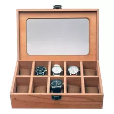 Caja Organizadora De Reloj Gadnic Estuche De Madera 