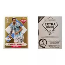 Messi Legend Extra Sticker - Oro - Albúm Panini Qatar 2022