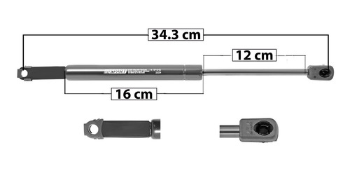 Amortiguador Cofre Bmw Z3 1996-2003 Izq/der 34.3 Cm Foto 2