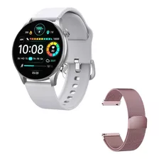 Relógio Smartwatch Haylou Solar Plus Prata + Pulseira Metal