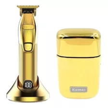 Maquina Acabamento Kemei Km I32s Gold Km Tx1 Shaver Gold 