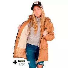 Customs Ba Camperas Mujer Parka Corderito Campera Invierno L