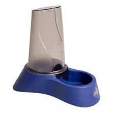 Dispensador Agua Ó Comedero De Gravedacroquetas Nuvola 1.5lt Color Azul Marino