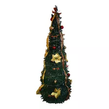 Arbol De Navidad 1.80 Cm Decorado + Luces Leds Incluido