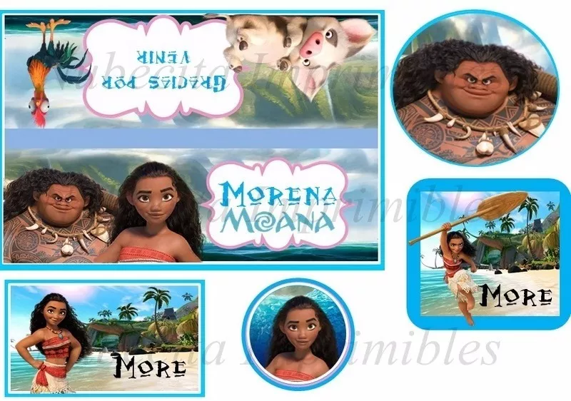 Kit Imprimible  Moana Princesa Disney